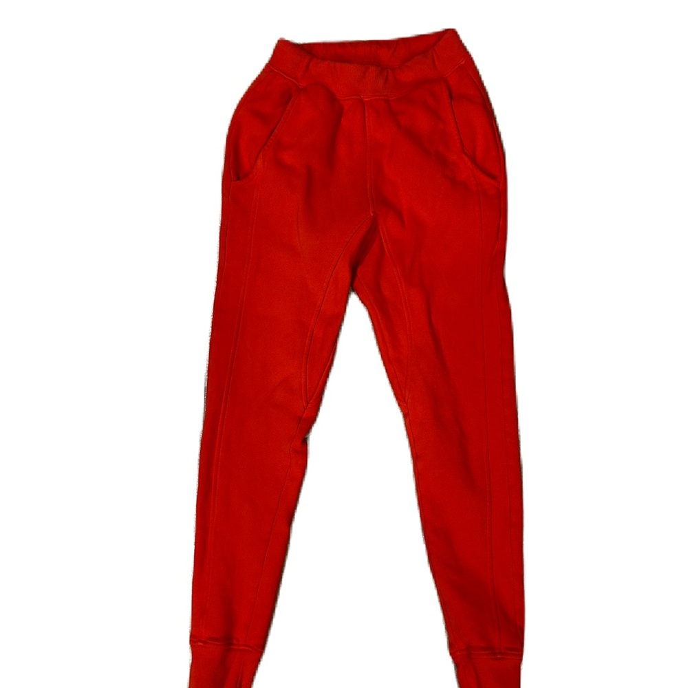 Joah Brown Red Tapered Sweatpants